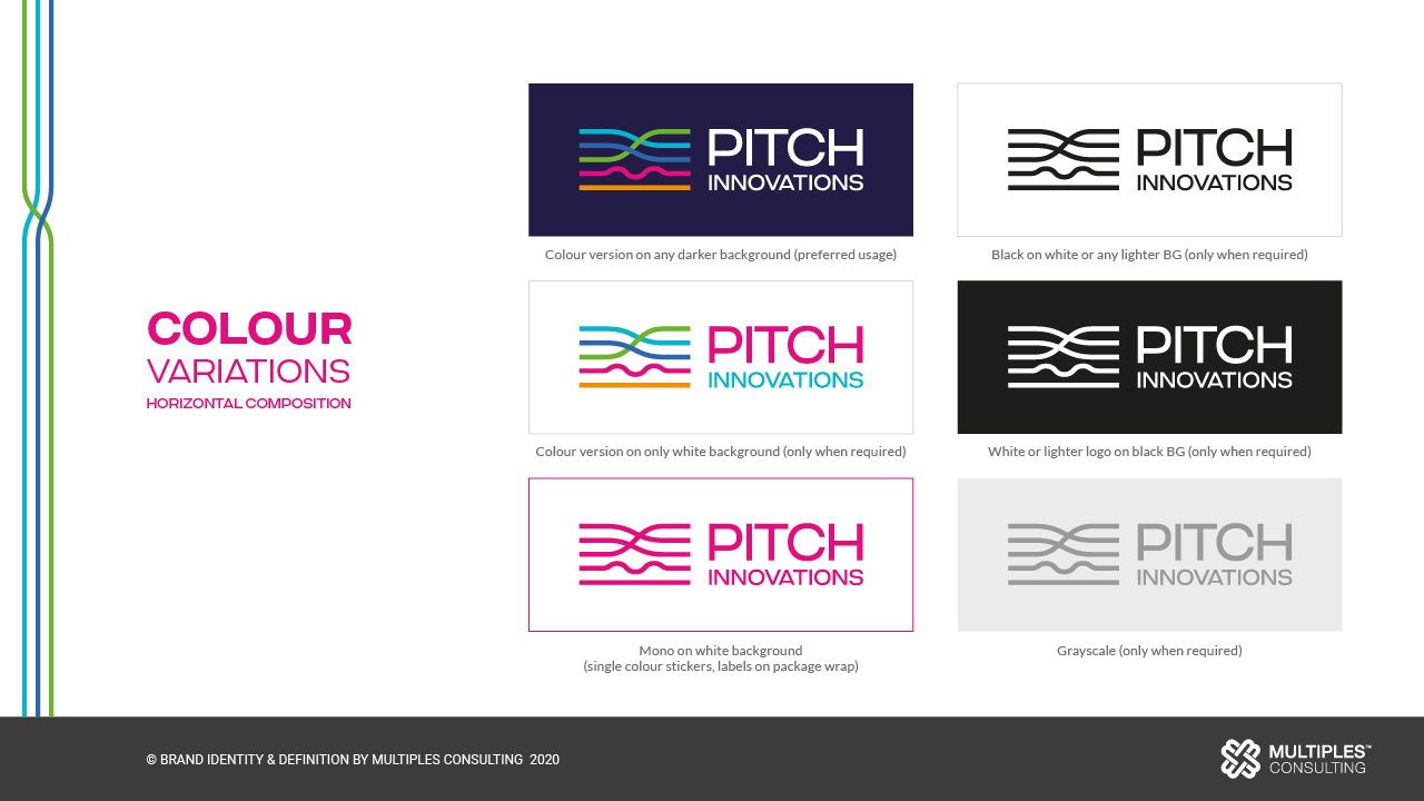 Pitch Innovations color variations