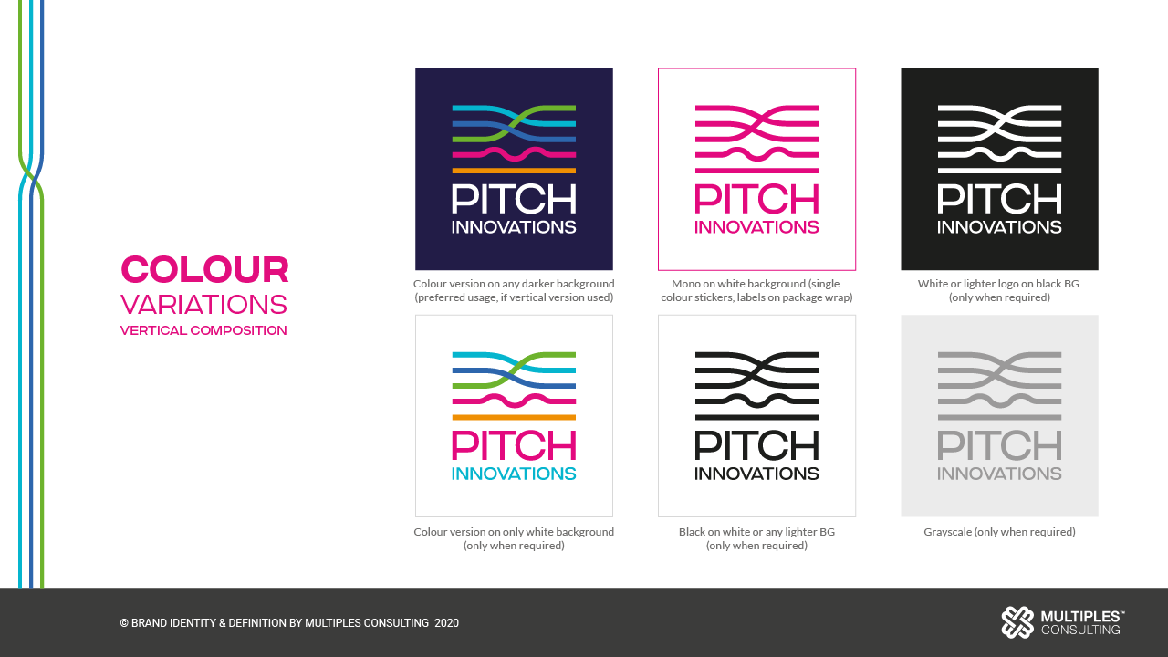Pitch Innovations color variations